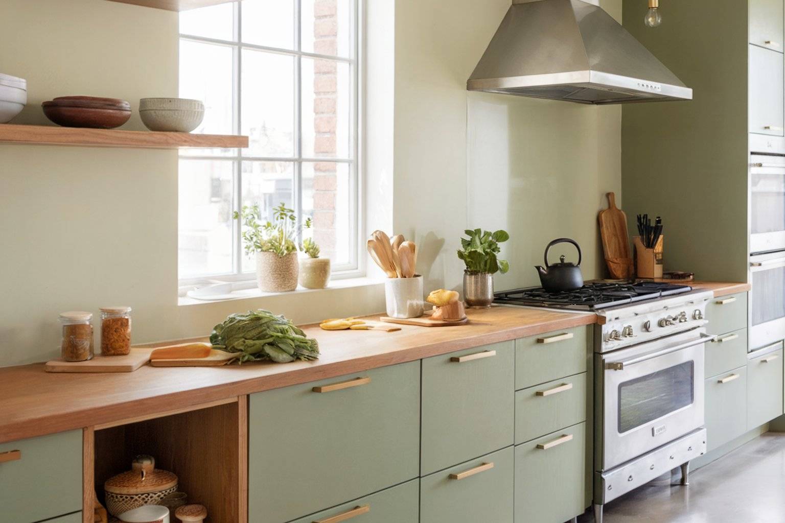 Add a Touch of Nature to Your Kitchen: 14 Sage Green Ideas