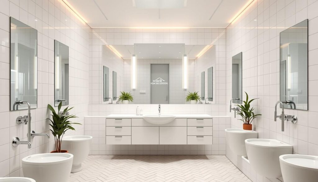 Commercial bathroom design