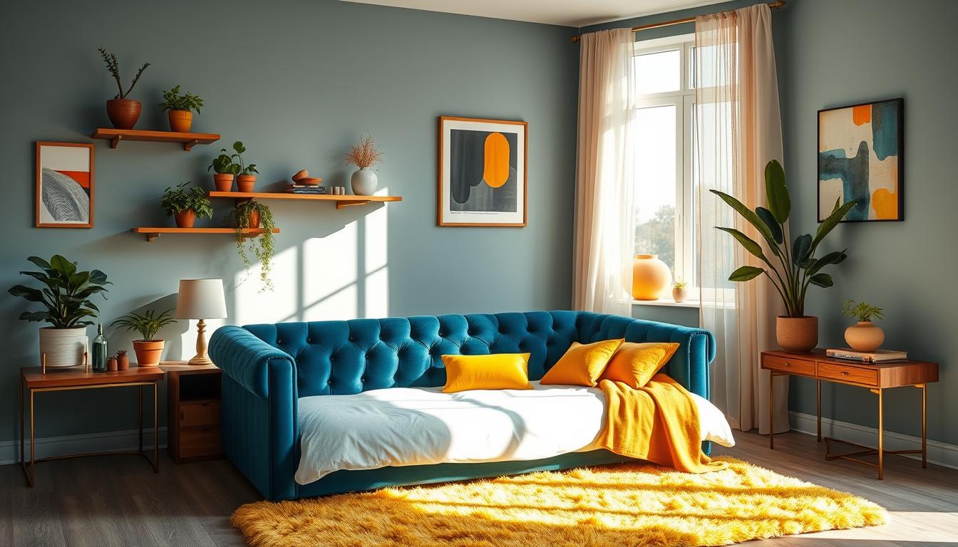 bedroom decorating ideas blue and yellow