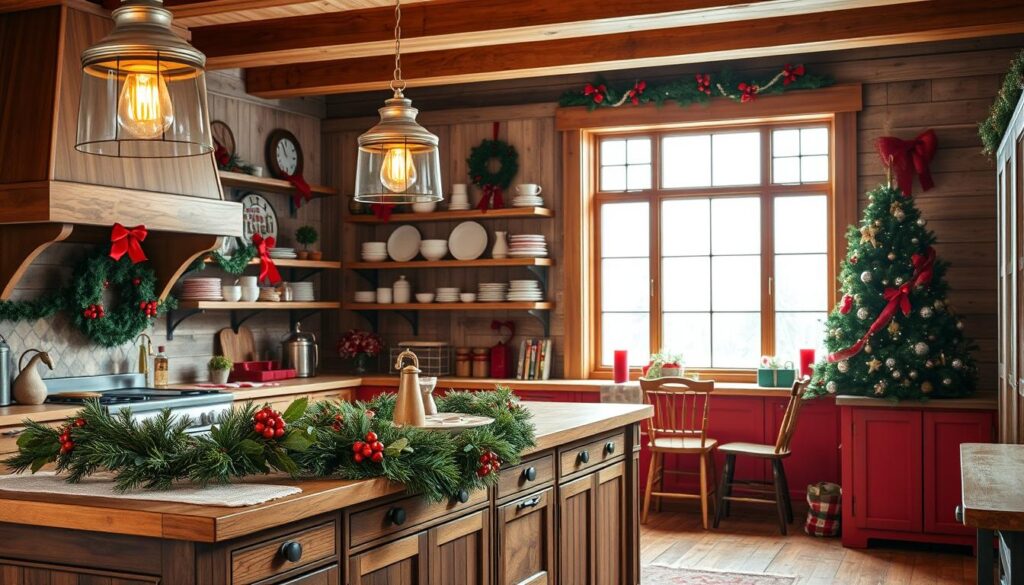 christmas-themed kitchen layouts