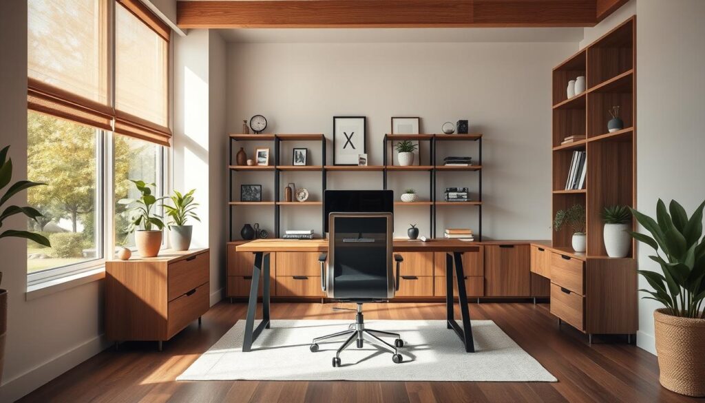 ergonomic furniture in modern home office design