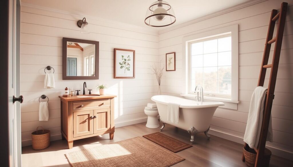 farmhouse guest bathroom decor