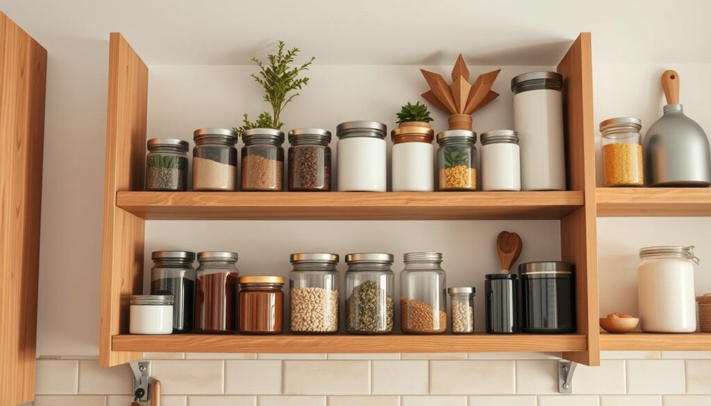 kitchen shelf organization tips