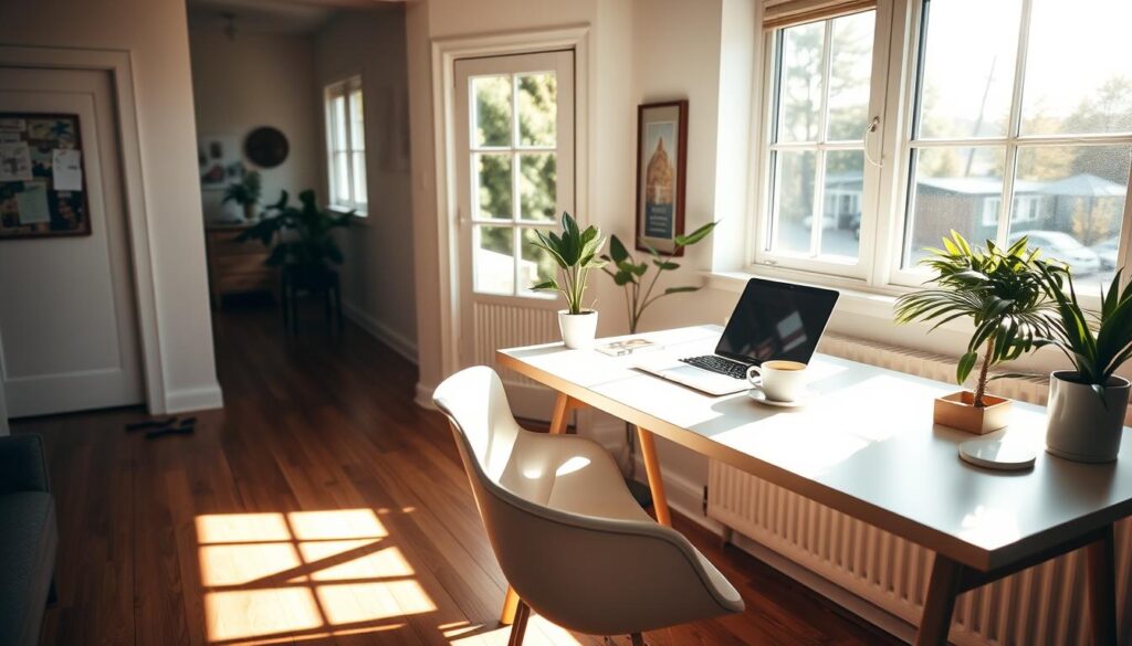 natural light in home office